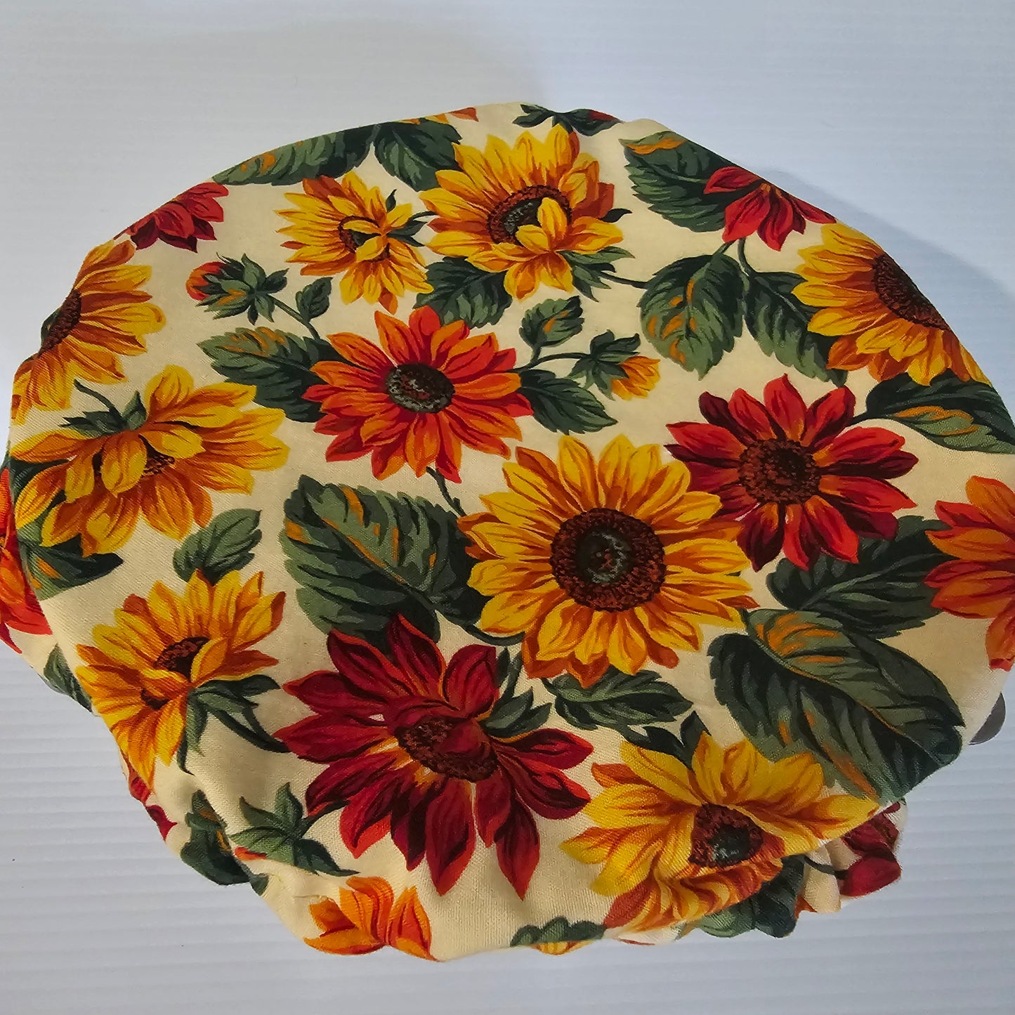 Autumn Sunflowers Cotton Bowl Cover, Kitchen Aid Mixer Bowl Cover