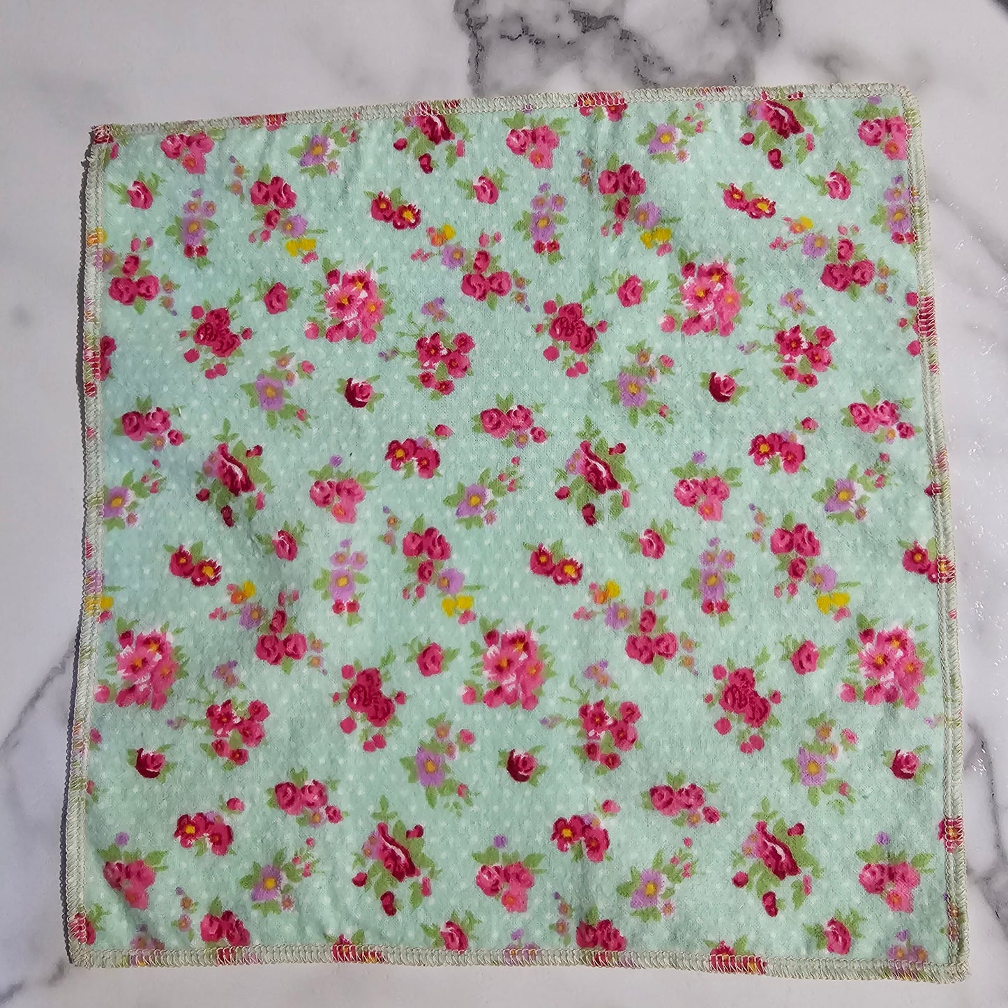 Individual Paperless Towel - Mint Floral Print