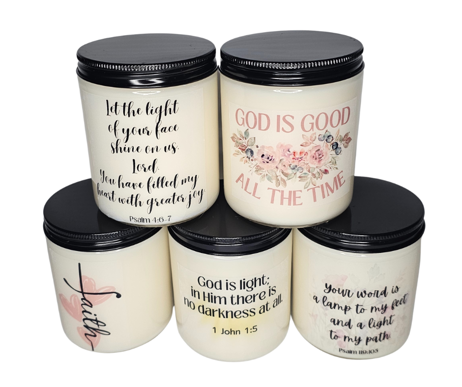 Bible Verse Soy Candles