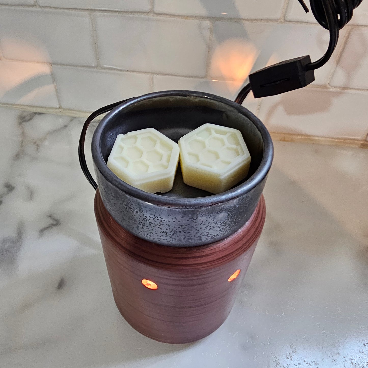 Pewter Walnut Illumination Wax Warmer