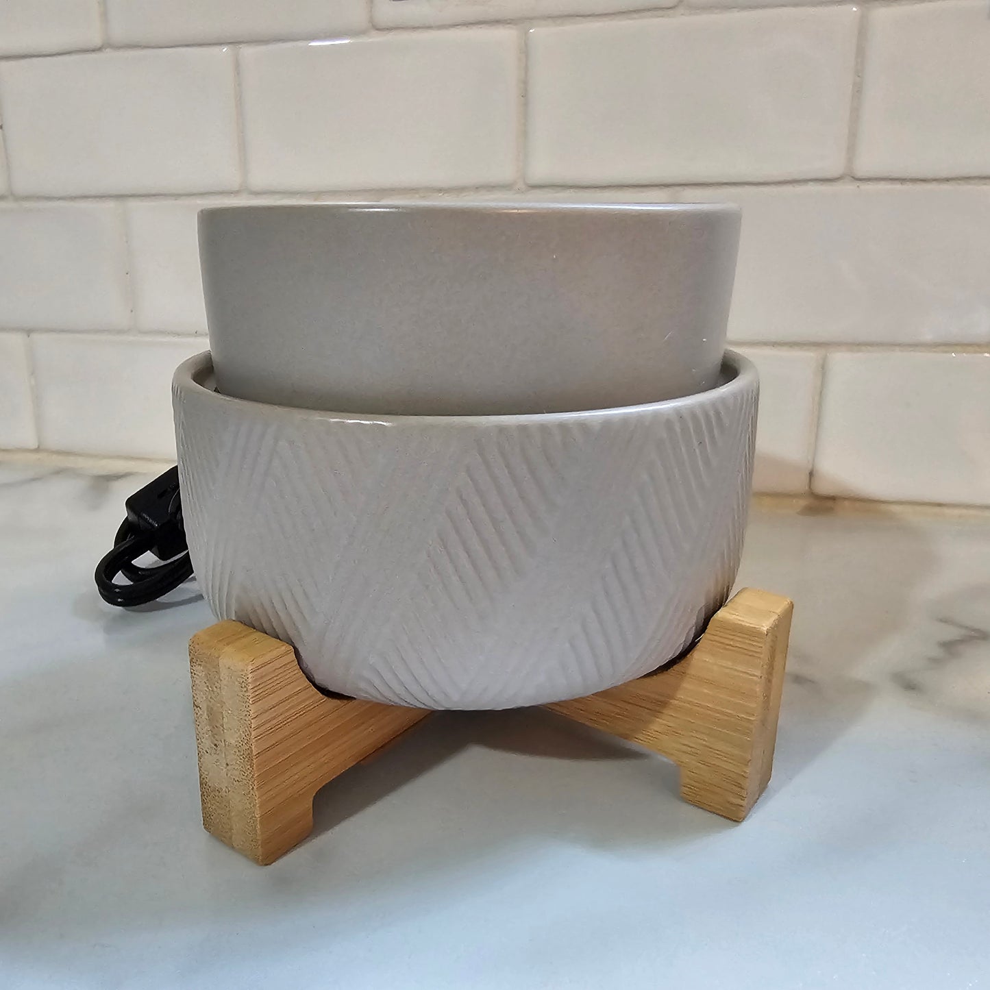 Wax Warmer 2 in 1 with Wooden Stand
