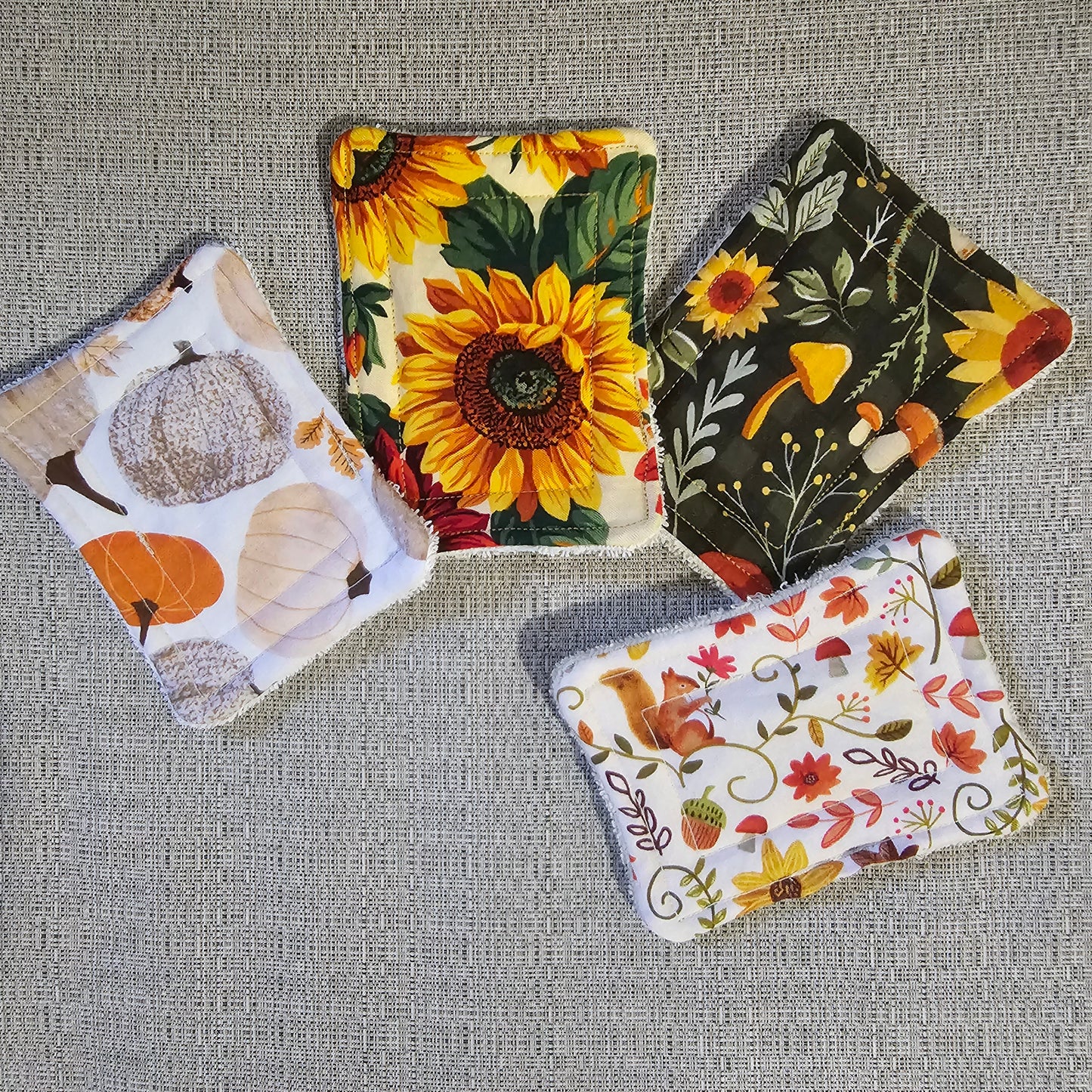 Autumn 100% Cotton Dish Scrubbie, Multiple Prints Available