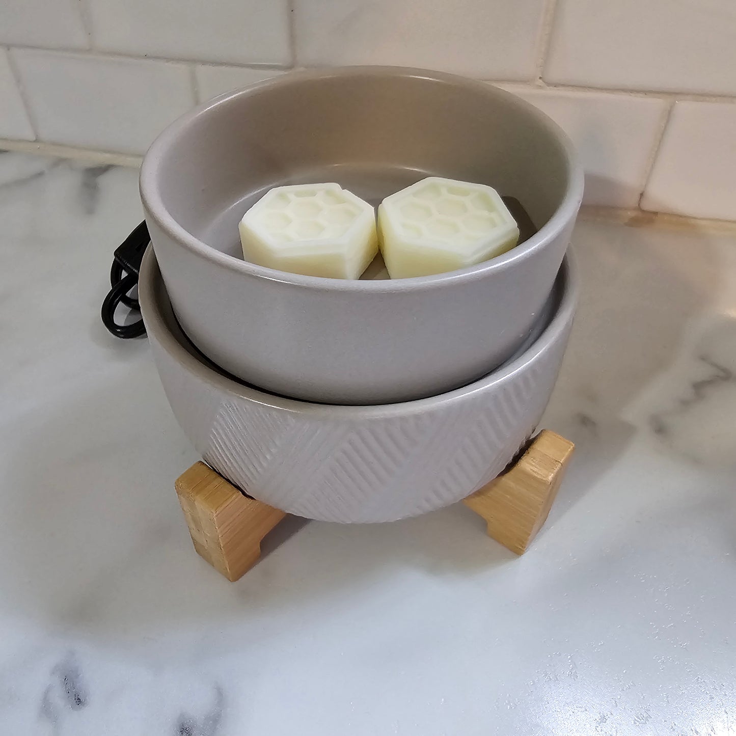 Wax Warmer 2 in 1 with Wooden Stand