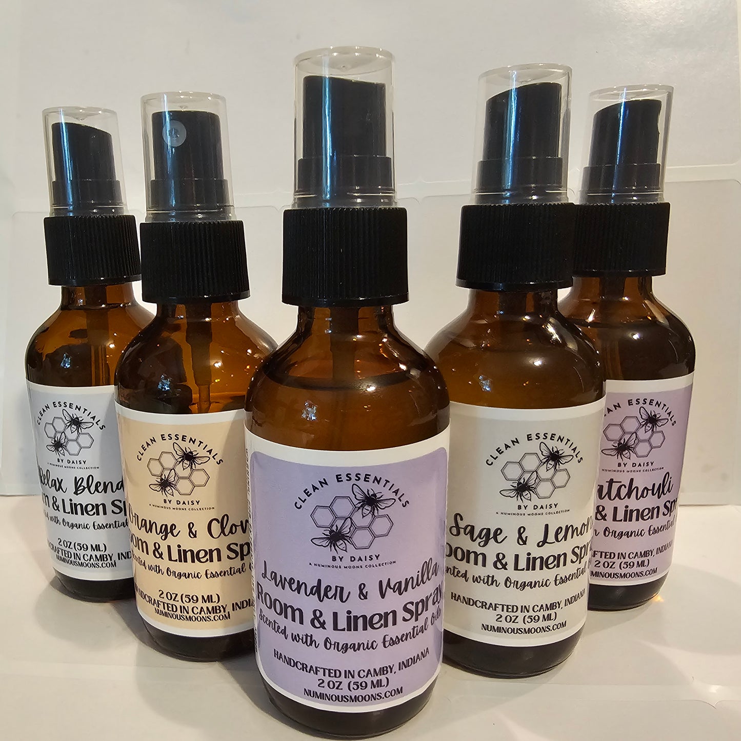 Organic Room Spray with Essential Oils - Multiple Essential Oils & Blends to Choose From