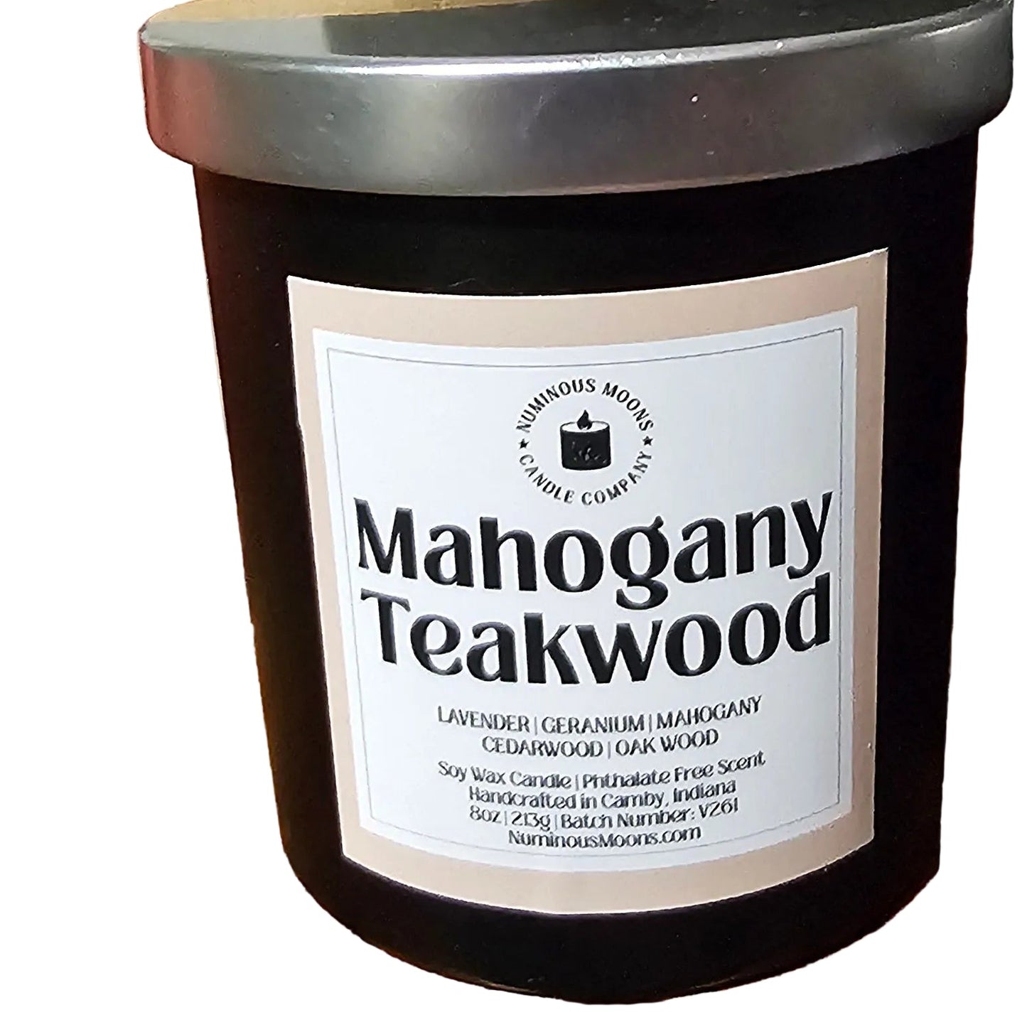 Mahogany Teakwood Candles with Phthalate Free Scents in Black Matte Vessels