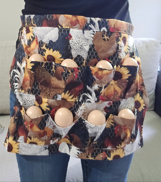 Chickens Gathering Apron - Adult size