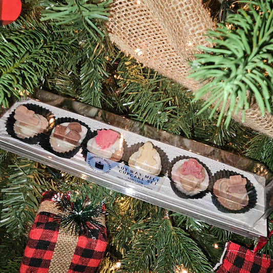 Holiday Wax Melt Cupcake Variety Set, Option B