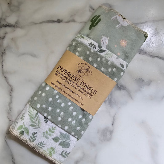 Paperless Towels - Llama Sage Set
