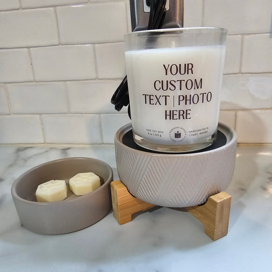Wax Warmer 2 in 1 with Wooden Stand