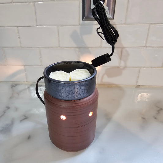 Pewter Walnut Illumination Wax Warmer