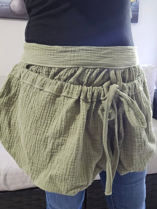 Harvest Gathering Apron - 100% Cotton- Multiple Colors