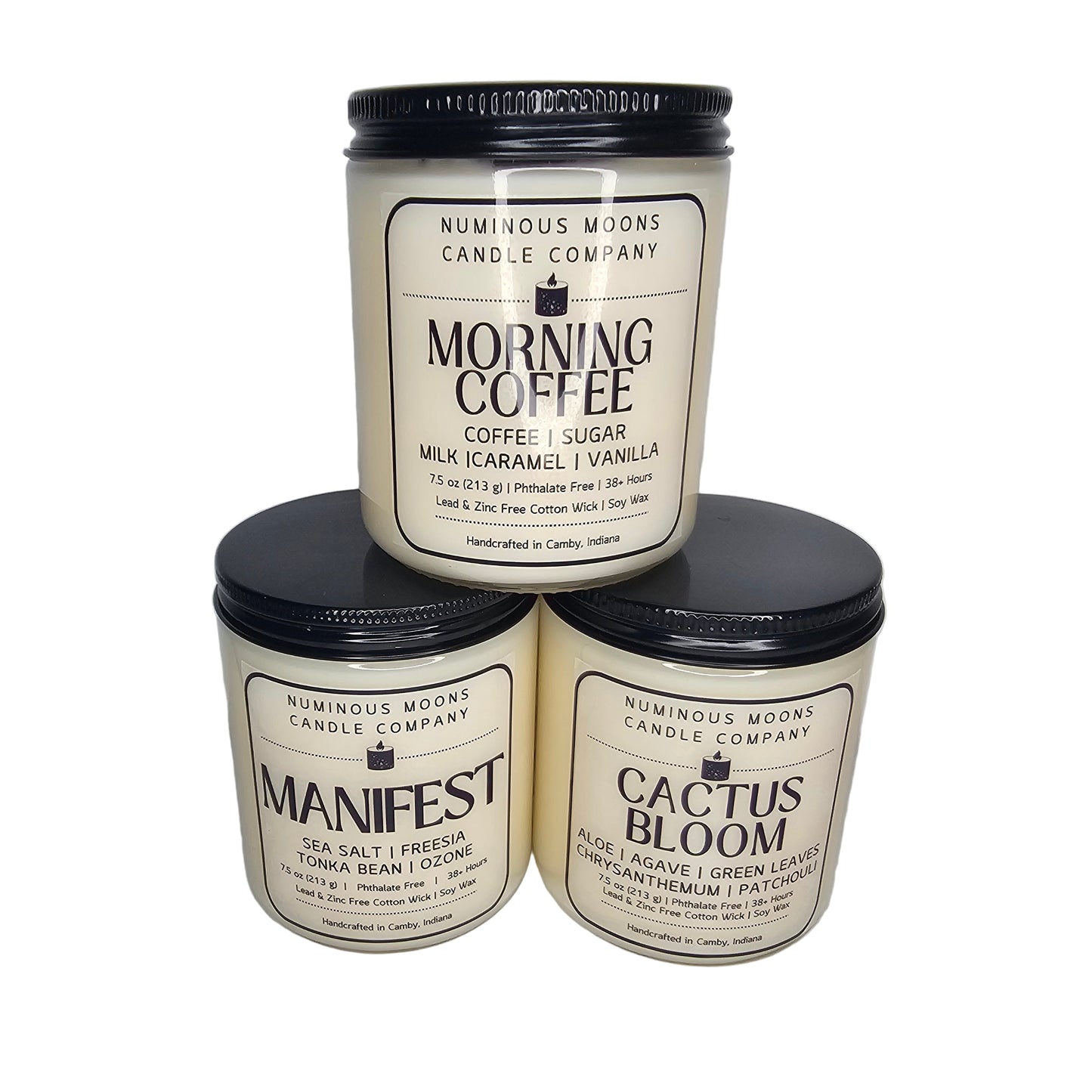 Soy Candles 7.5 oz Phthalate Free Scents