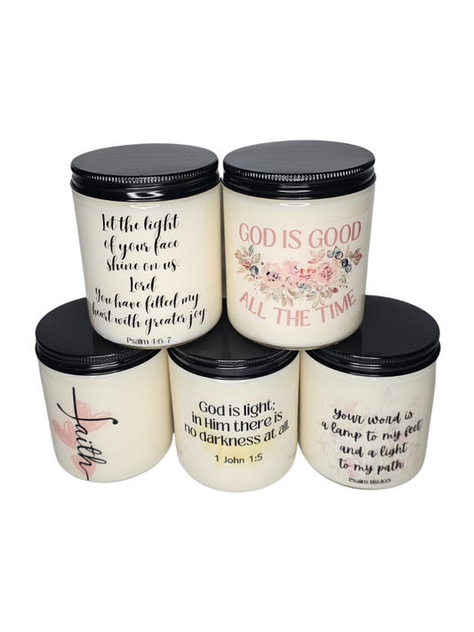 Bible Verse Soy Candles