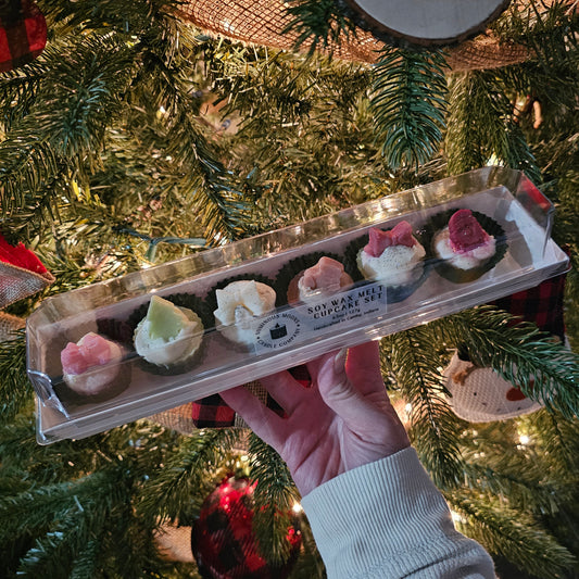Holiday Wax Melt Cupcake Variety Set, Option A