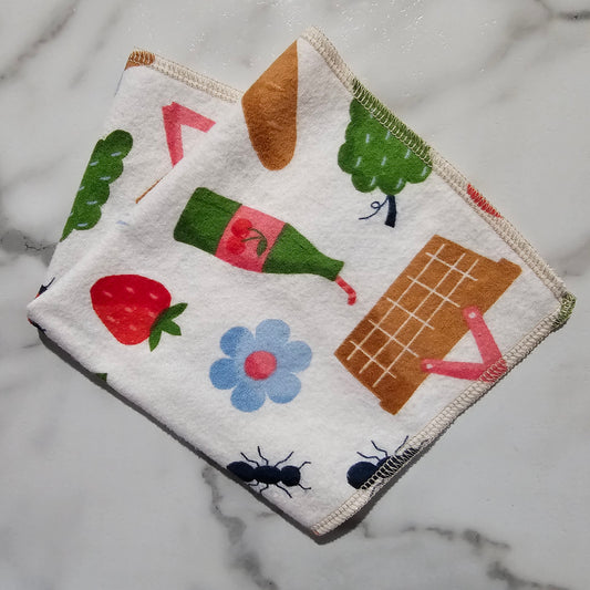 Individual Paperless Towel - Picnic Print